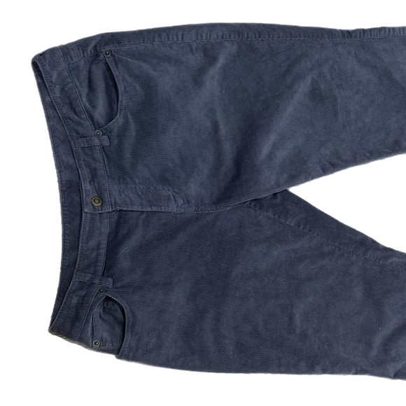 Garnet Hill Gray Straight Leg Corduroy Pants Womens Size 10P Effortless Chic - Picture 3 of 12